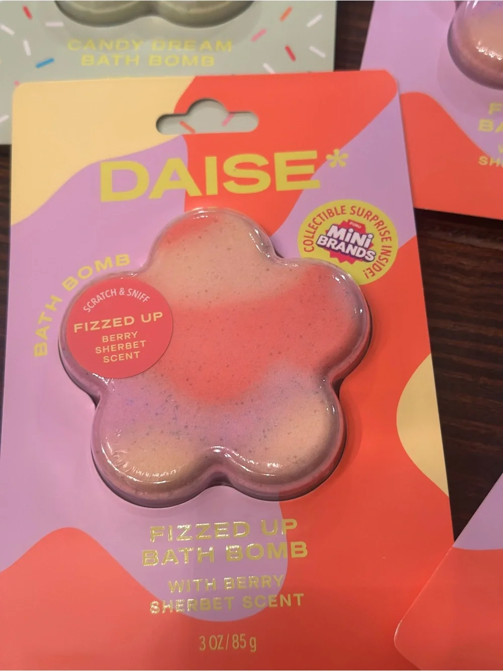 DAISE Pink Flower Kids Bath Bomb - Sparkling Fizz